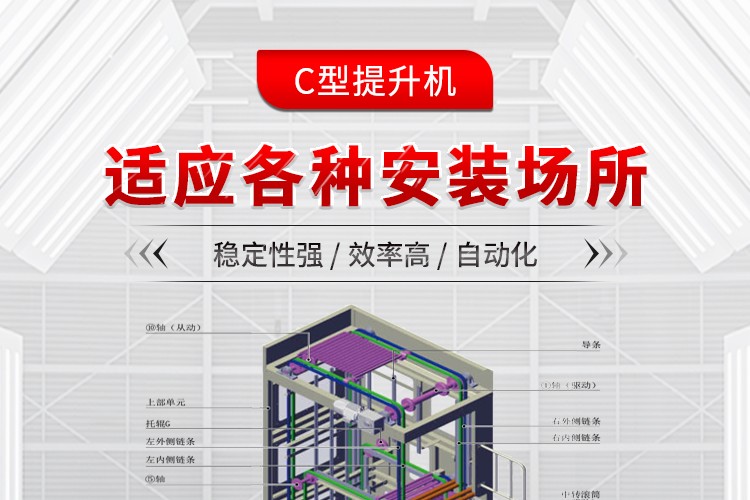 C型提升机